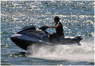 Jet ski in water